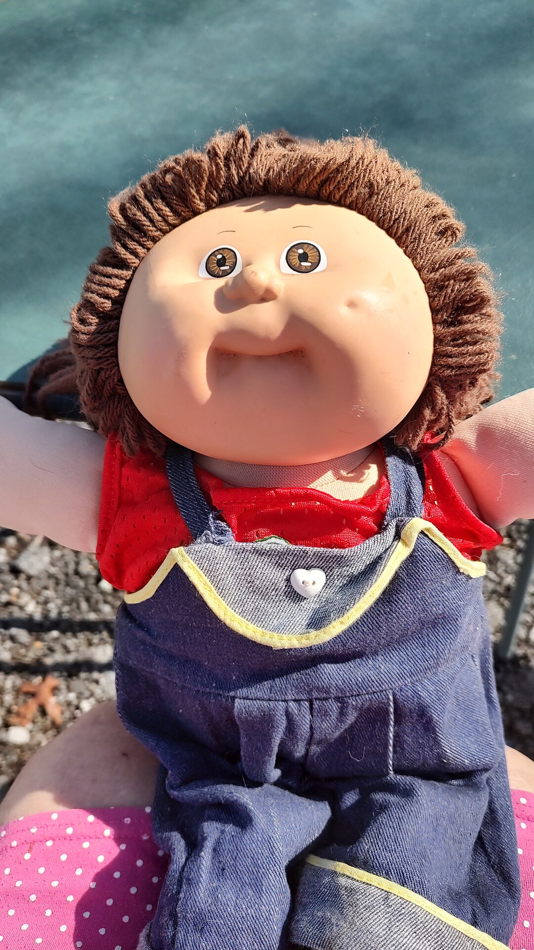 Cabbage Patch Doll Brown Hair Brown Eyes Overalls Etsy