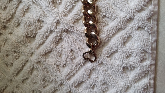Men's Speidel Heavy Gold Tone Curb Link ID Bracel… - image 2