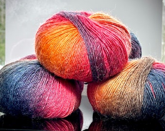 Gradient Colors 100% Wool Yarn