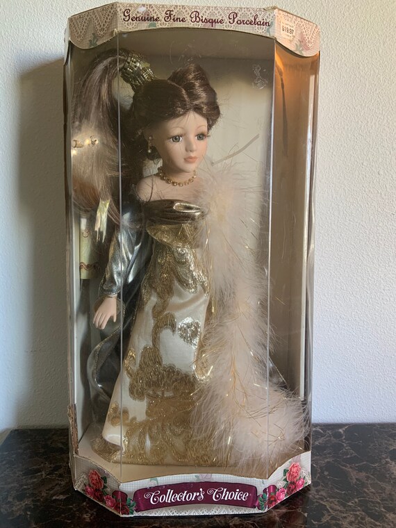 Vintage 80”s Collectors Choice Fine Bisque Porcelain Doll - Etsy
