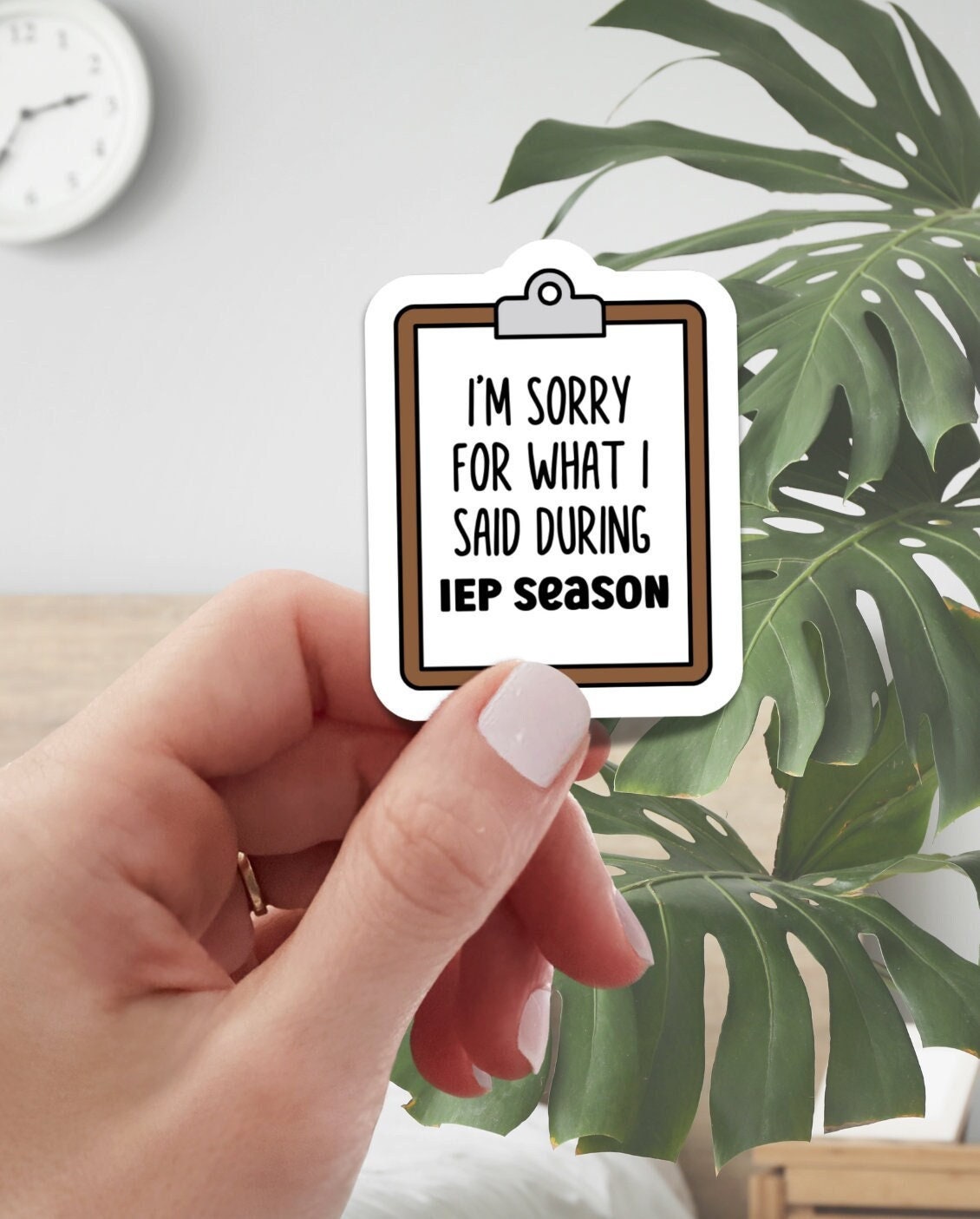 Sorry für das, was ich während der IEP-Saison gesagt habe, Sticker, Lehrer-Aufkleber, Laptop-Aufkleber, Lehrergeschenk, SPED-Lehrer-Aufkleber, Sonderpädagogik-Geschenk