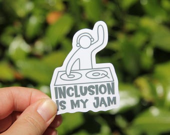 Inclusion is my Jam Sticker, Teacher Sticker, Laptop Sticker, Teacher Gift, SPED Sticker, Special Education, Inclusive Teacher