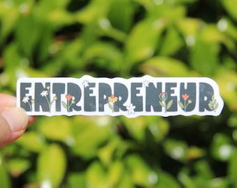 Entrepreneur Sticker, Small Business Owner Sticker, Decal, Vinyl Sticker, Laptop Sticker, Gift for Entrepreneur Business Owner