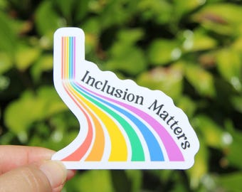 Inclusion Matters Sticker, Decal, Teacher Sticker, Laptop Sticker, Gift for Teacher, SPED Teacher Sticker, Special Education Teacher