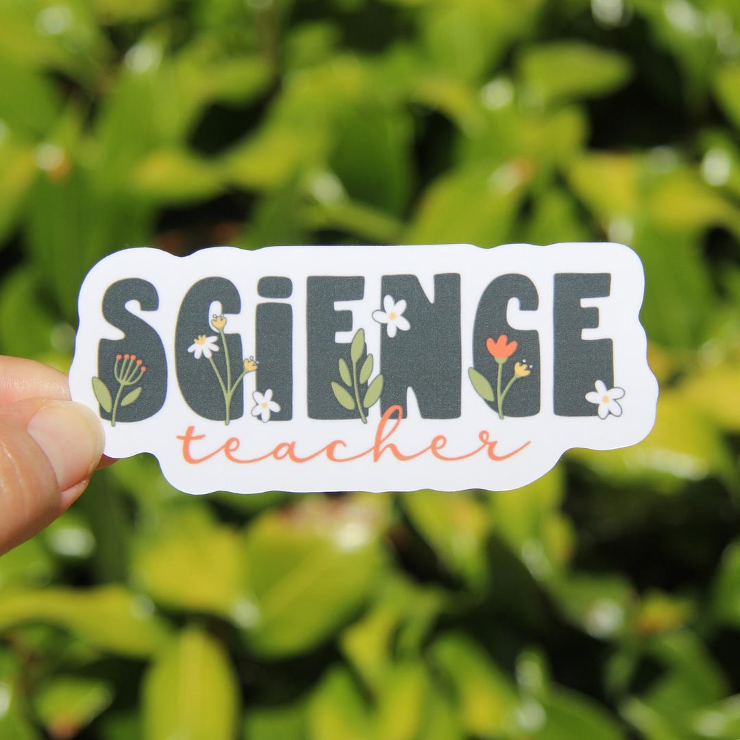 Science Teacher Sticker, Decal, Teacher Sticker, Laptop Sticker, Gift ...