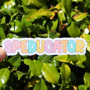 SPEDucator Sticker, Teacher Sticker, Laptop Sticker, Teacher Gift, SPED Teacher Sticker, Special Education, School Gift, Special Ed Teacher