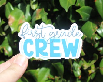 Grade Crew Sticker | Personalized Grade Level Teacher Team Sticker | Teacher Appreciation Gift | Custom Grade Option