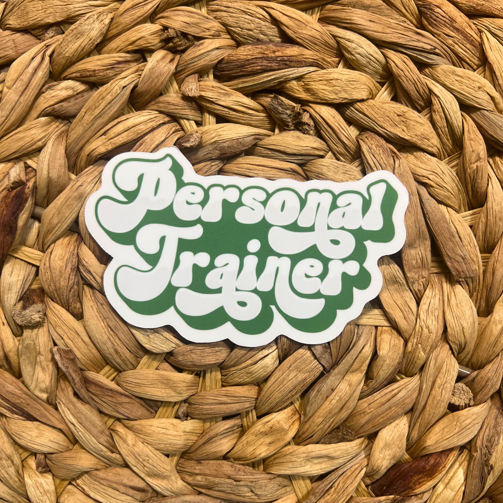 Trauner Sticker Personal Trainer Sticker, Gym Exercise Sticker, Decal, Vinyl Sticker ...