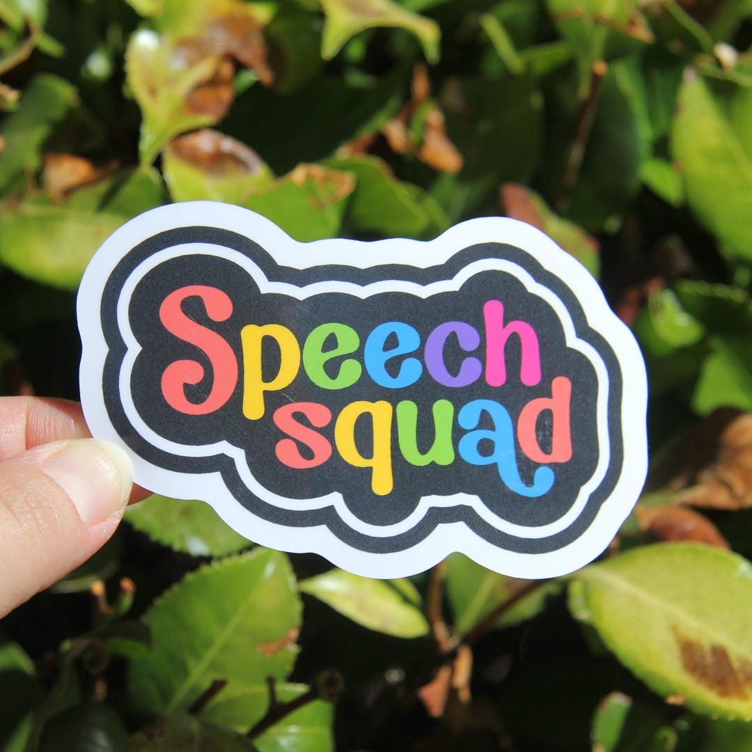 Speech Perception Sticker Speech Squad Sticker, SLP Sticker, Speech Language Pathologist, Teacher ...