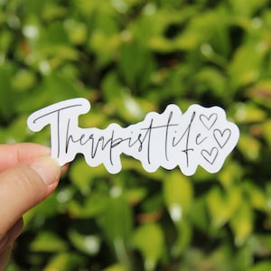 Therapist Life Sticker, Speech Therapist Sticker, Decal Sticker, Laptop Sticker, Gift for Therapist