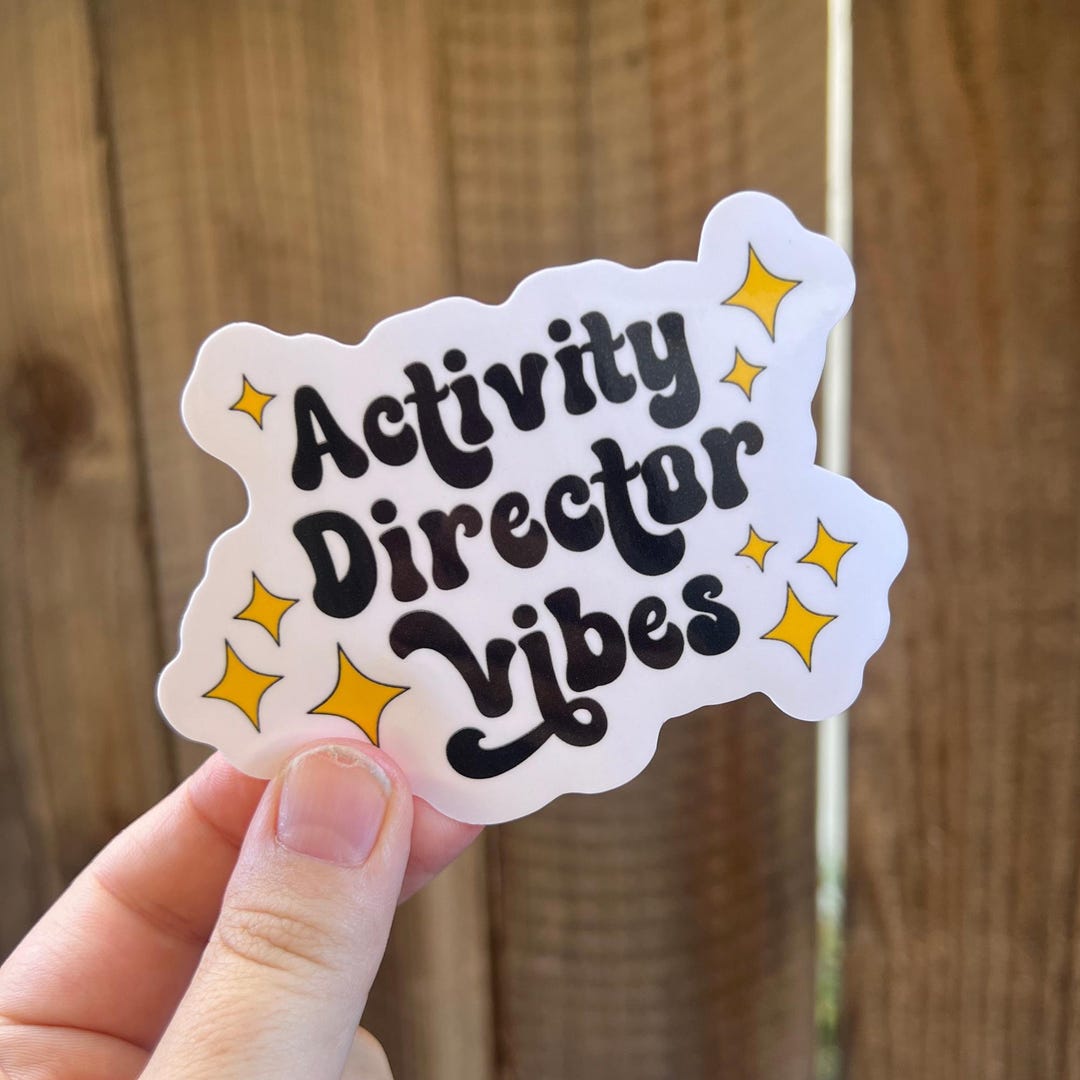 Activity Director Vibes Sticker, Decal, Teacher Sticker, Laptop Sticker ...