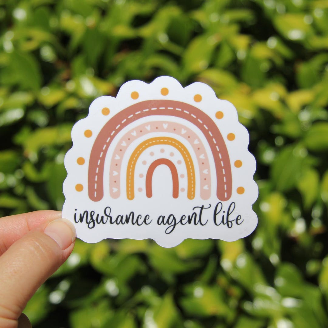 Insurance Advertisement Sticker Insurance Agent Life, Insurance Sticker, Decal, Vinyl Sticker, Laptop ...