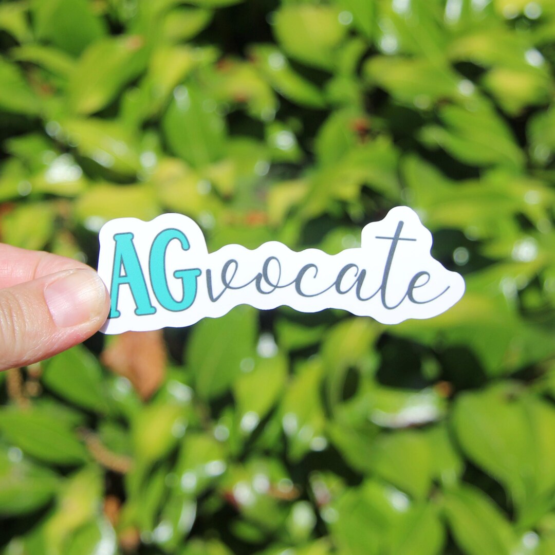 Agvocate Sticker, Decal, Teacher Sticker, Laptop Sticker, Gift for ...