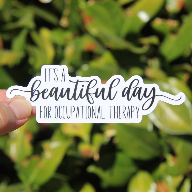 Occupational Therapist 10-Sticker Pack, Vinyl Stickers, Laptop Stickers, OT Sticker, Gift for Occupational Therapist,Occupation Stickers Beautiful Day for OT