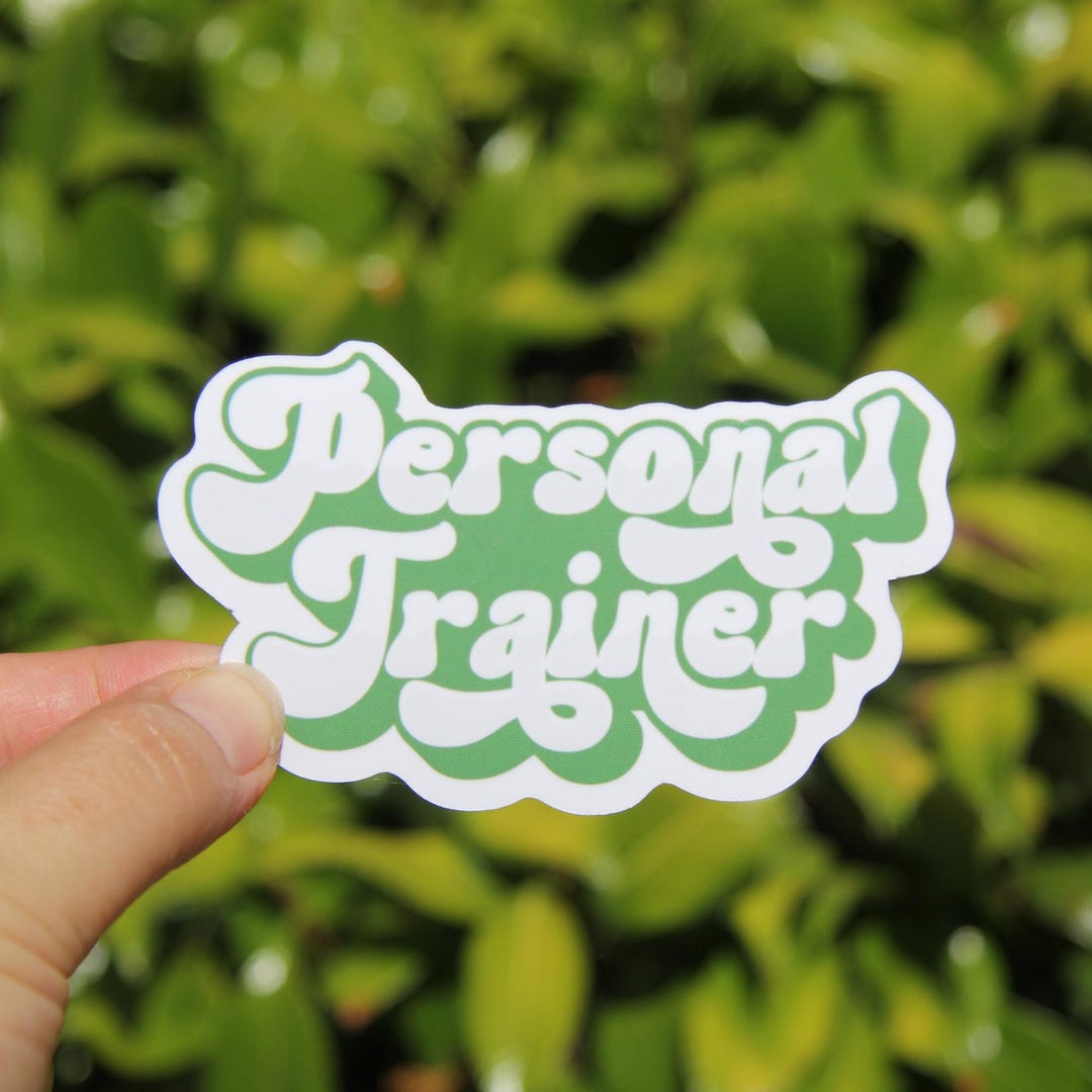 Personal Trainer Sticker, Gym Exercise Sticker, Decal, Vinyl Sticker ...