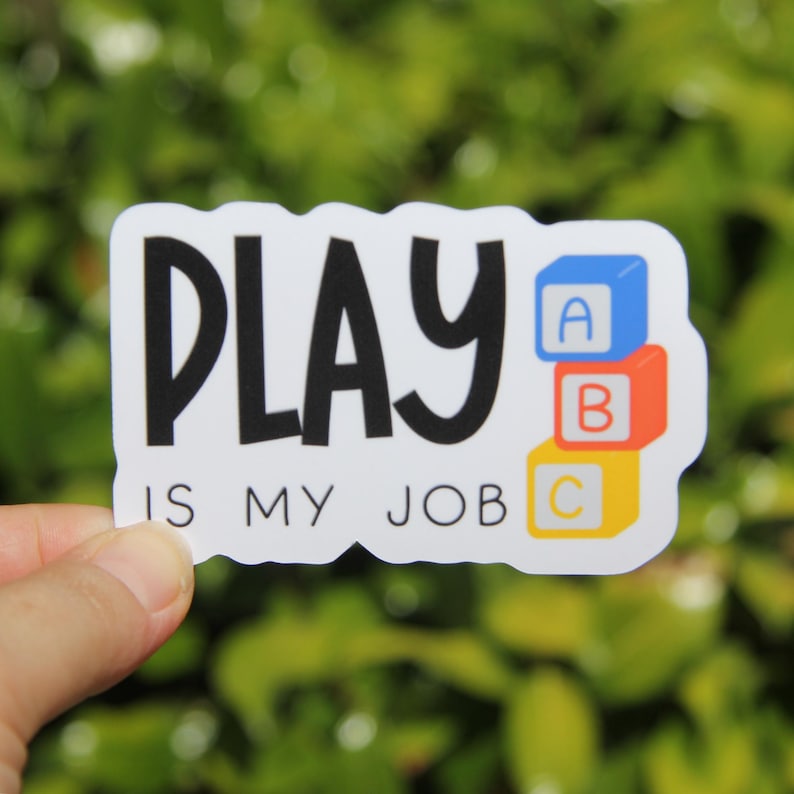 Occupational Therapist 10-Sticker Pack, Vinyl Stickers, Laptop Stickers, OT Sticker, Gift for Occupational Therapist,Occupation Stickers Play is My Job