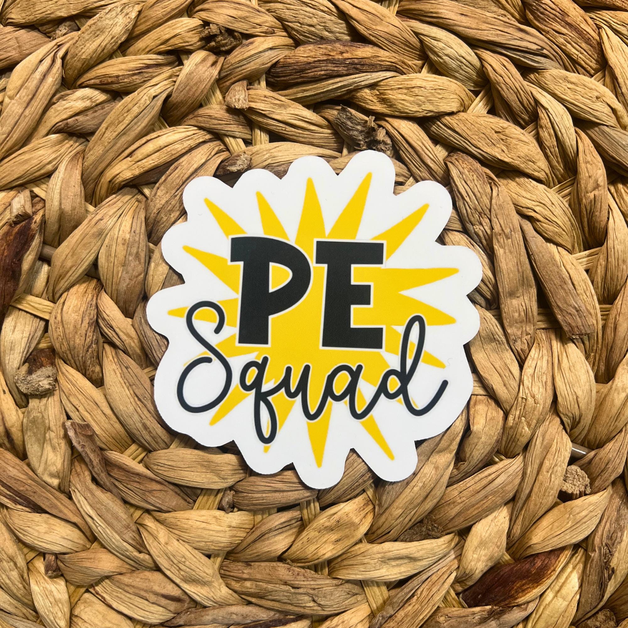 PE Squad Sticker, Decal, Teacher Sticker, Laptop Sticker, Gift for PE ...