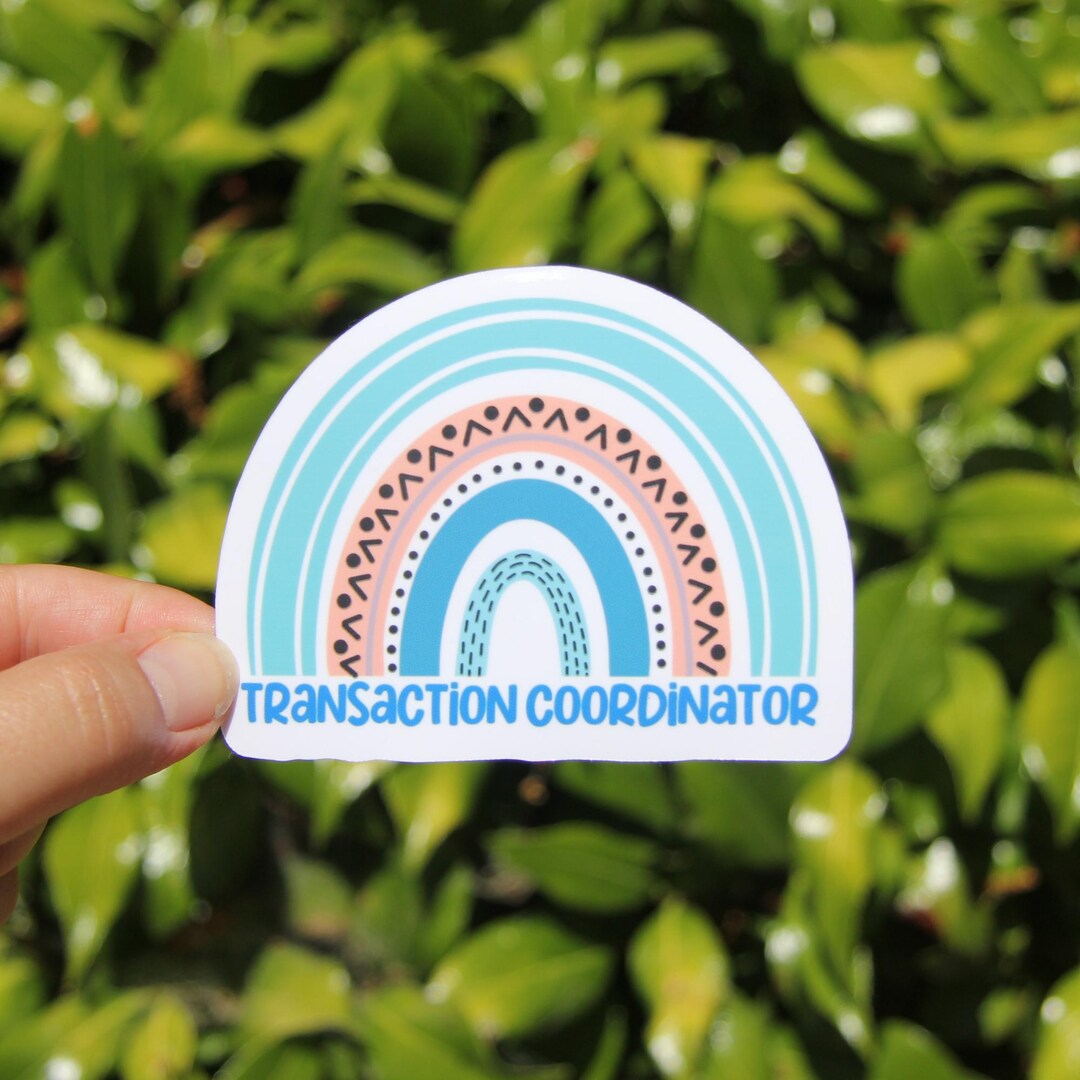 Transaction Coordinator Sticker, Decal, Vinyl Sticker, Laptop Sticker ...