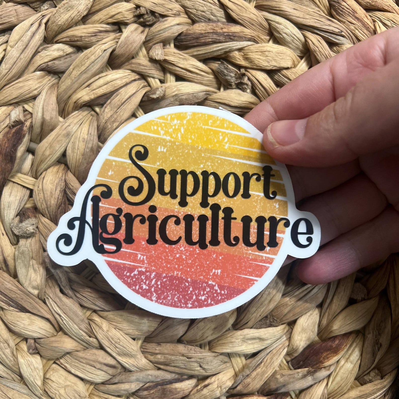 Support Agriculture Sticker, Decal, Teacher Sticker, Laptop Sticker ...