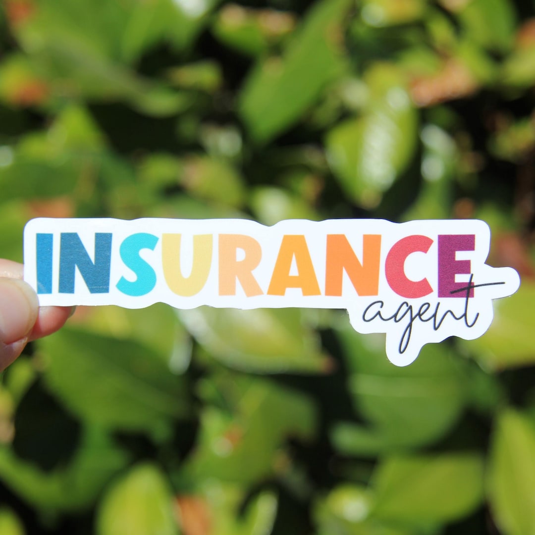 Insurance Advertisement Sticker Insurance Agent, Insurance Sticker, Decal, Vinyl Sticker, Laptop ...