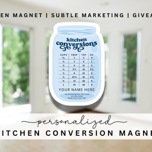 Customizable Kitchen Conversions Magnets, Real Estate Marketing Pop-By, Realtor Gifts, PERSONALIZED, Business Giveaways, Marketing Magnets