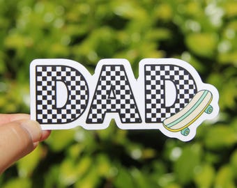 Skater Dad Sticker, Decals, Vinyl Stickers, Laptop Stickers, Dad Stickers, Dad Life Decals, Sticker, Gift for Dad, Father's Day Gift