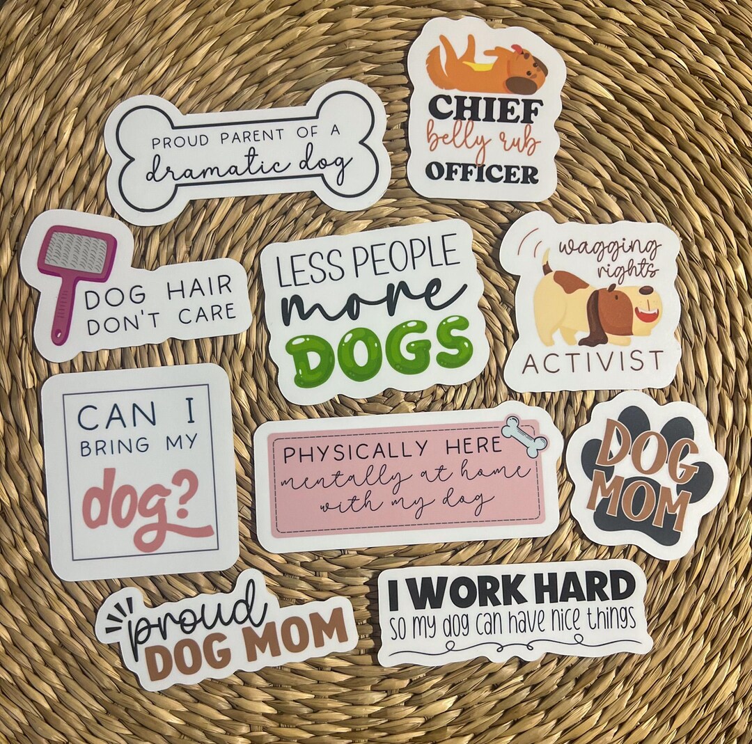 Dog Mom or Dad 10-sticker Pack, Decals Stickers, Laptop Stickers, Mom ...