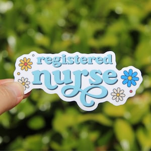 Registered Nurse Sticker, Registered Nurse Sticker, Decal, Laptop Sticker, Gift for RN, Nurse Appreciation, Nurse Stickers