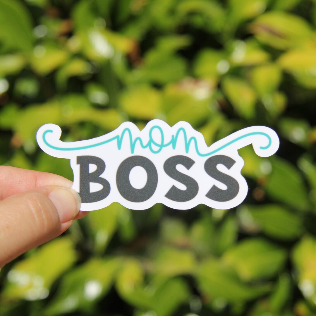Mom Boss Sticker, Decals, Vinyl Stickers, Laptop Stickers, Mom Stickers ...