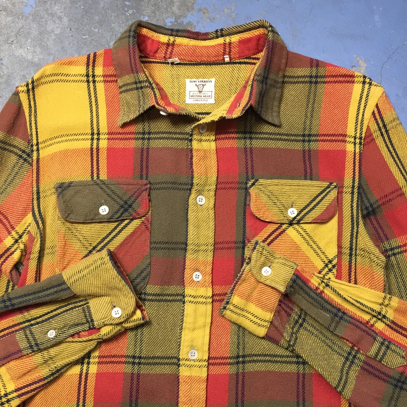 1950s Vintage Levi's Authentic Western Wear Flannel Shirt - Etsy