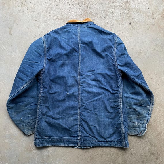 Vtg 60's Big Mac Chore Jacket Union Made Blanket Lined Size: L