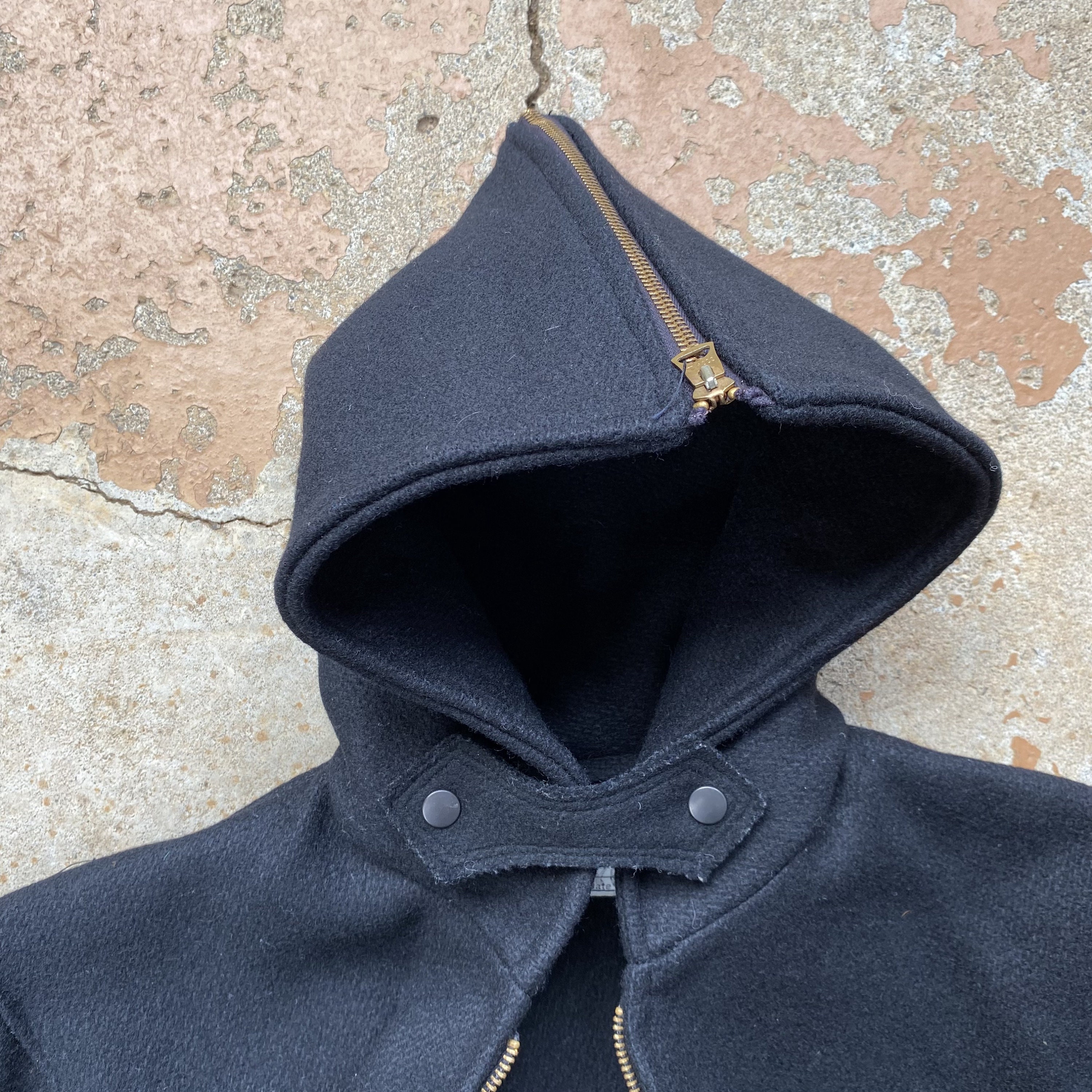 Vintage 60s 70s USMA Cadet Jacket Black Wool Full Zip Men's Vintage 60s 70s USMA Cadet Jacket Black Wool Full Zip Men's