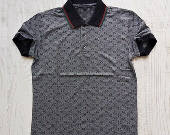 Gucci Polo Shirt , Black , Size Small - Depop