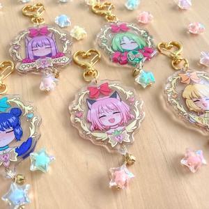 Tokyo Mew Mew Glitter Epoxy Acrylic Charms