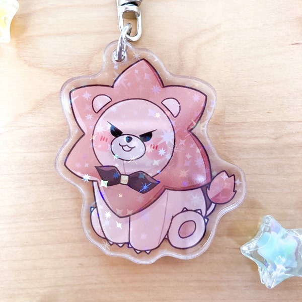 Nijisanji EN Luca Kaneshiro Mascot Augustus Holographic Star Acrylic Charm