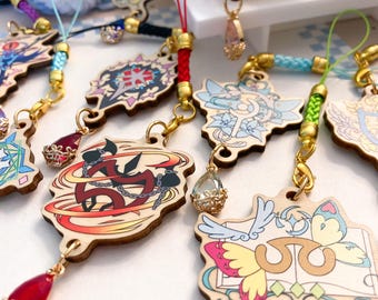 FFXIV Job Icon Wooden Charms