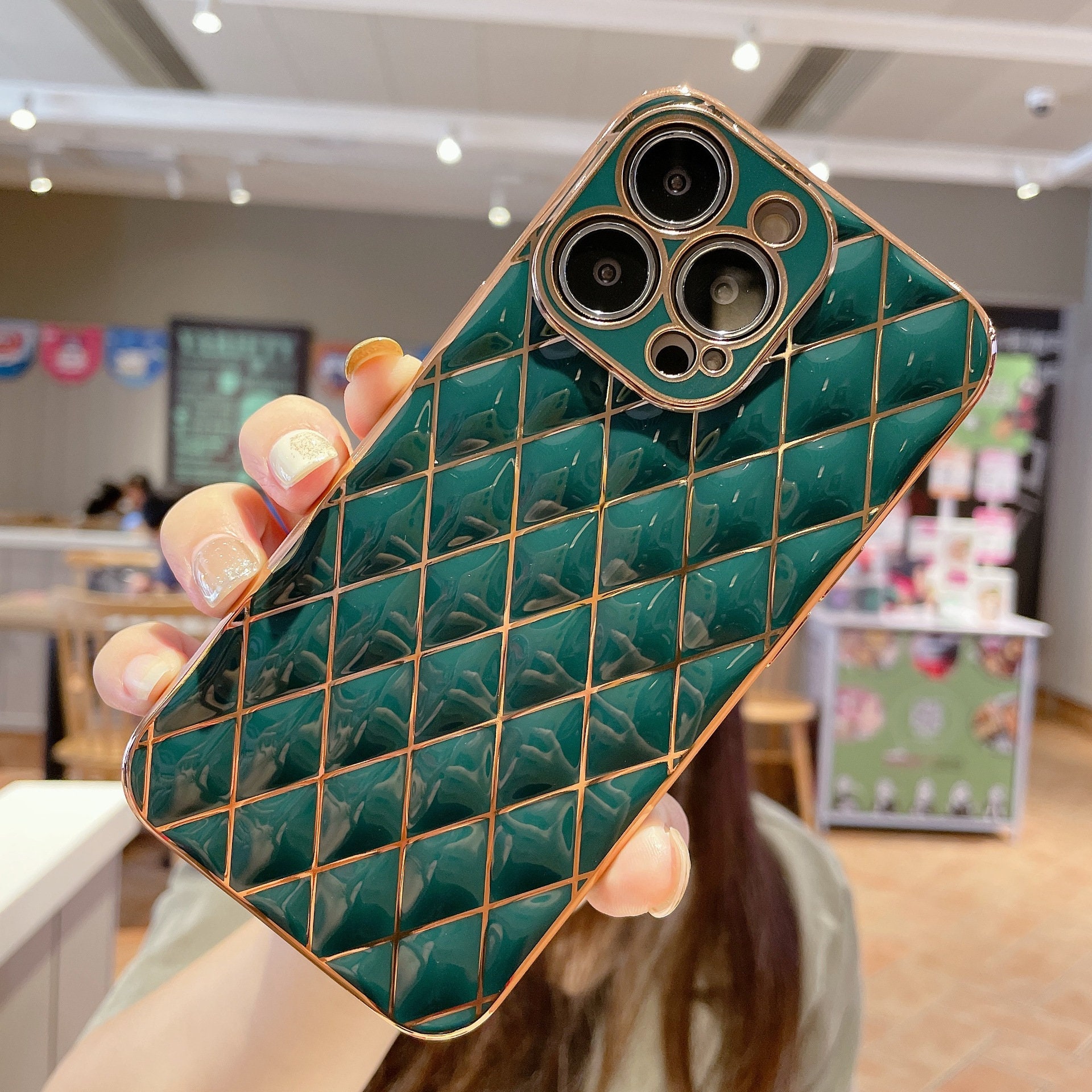 Luxury 3D Shell-plated Phone Case Compatible With iPhone 