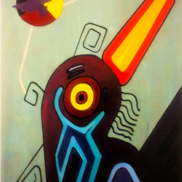 Indigenous Art Print, Home Décor, Woodland Art, Medicine Wheel Theme, Raven in the Wheel Print, Award Winning Native Artist Annette Sullivan