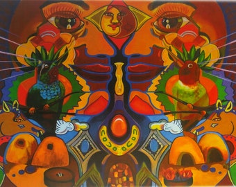 Indigenous Art Print: "Cocao" by Annette Sullivan
