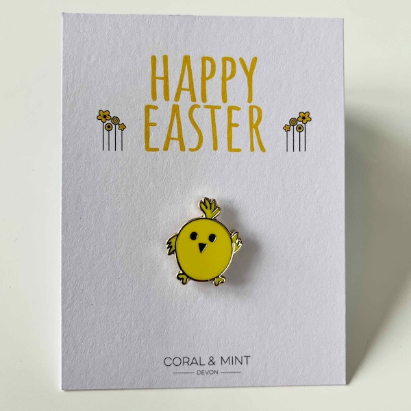 Easter Chick Enamel Pin - Easter Gift, Easter present, Chocolate alternative!