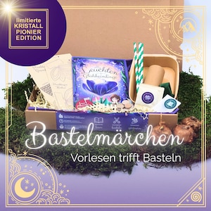 Bastelmärchen für Kinder: Gnomgarten Starter-Set mit allen Materialien – Nachhaltiges Geschenk, Märchen zum Vorlesen tritt kreatives Basteln