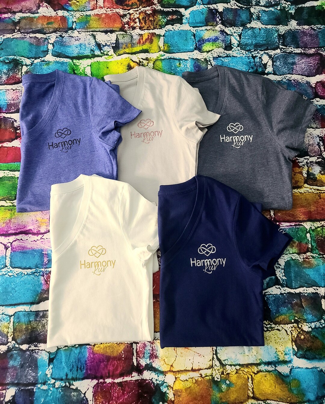 White Oversized LO VE Shirt - Harmony