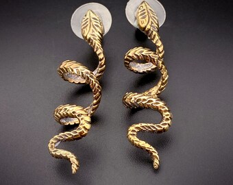 14k or Sterling Silver Snake Earrings
