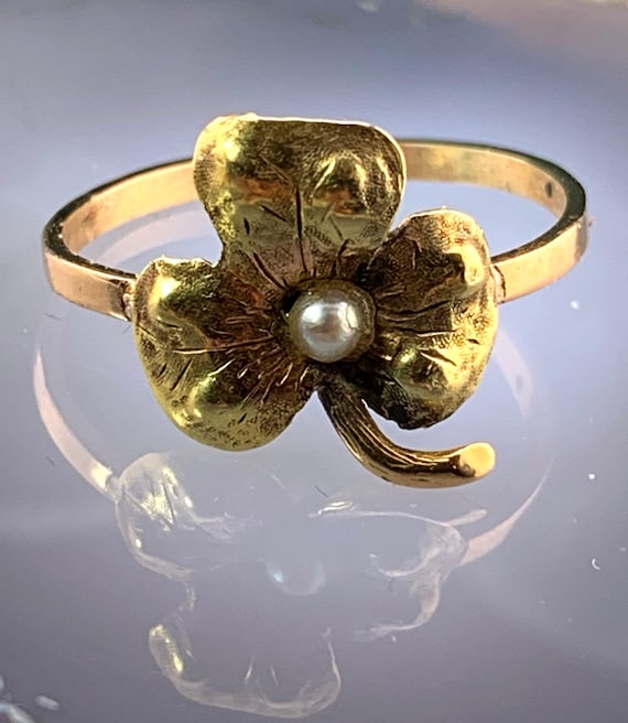 Chanel clear clover ring - Gem