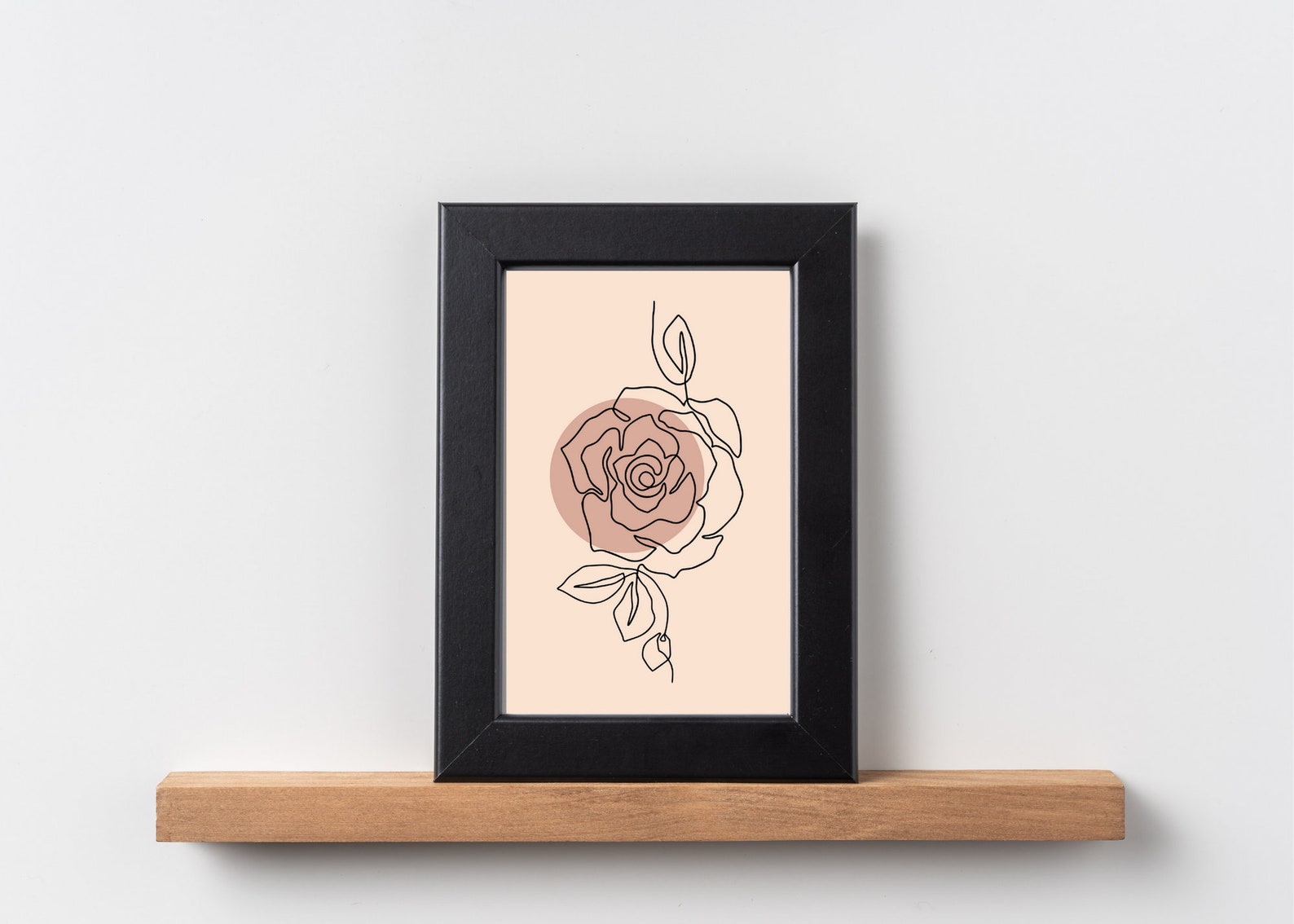 Rose Line Art, Printable Rose Art, Rose Line Drawing, Printable Home ...