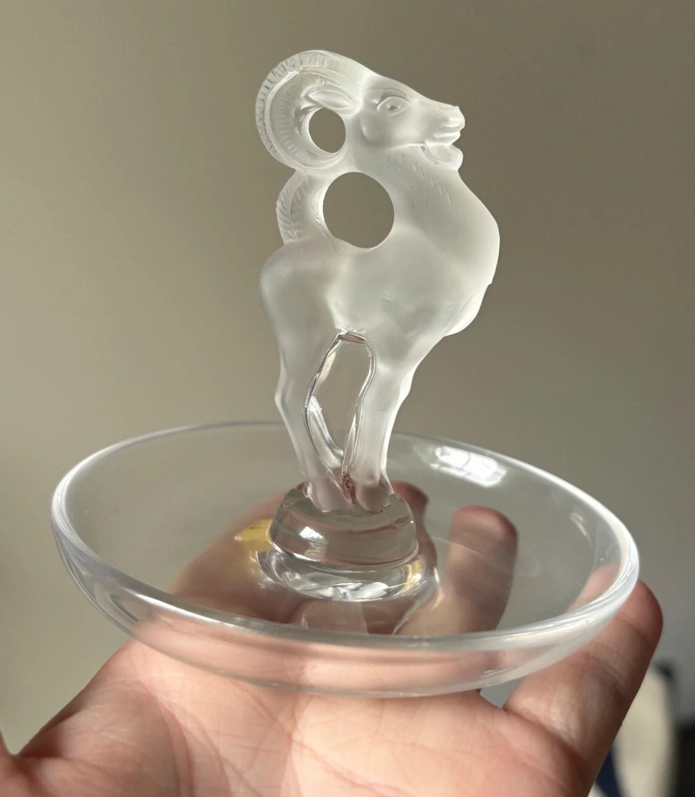 OLD LALIQUE フロストクリスタル女性像と白鳥 【公式通販】