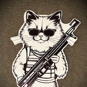 Cool Cat...Tacticool that is Sticker