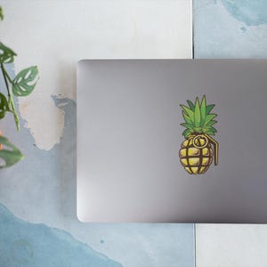 Pineapple Grenade  UV Decal | Sweet but Dangerous – The Perfect Blend of Tropical & Tactical | Bomb Tech Life