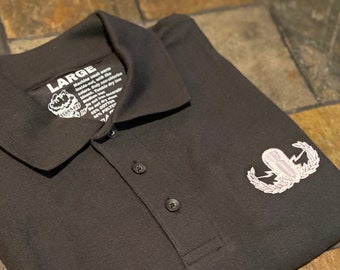 Poloshirt met geborduurde EOD-badge | EOD krabpolo | Bomb Tech-shirt | Maatwerk beschikbaar!
