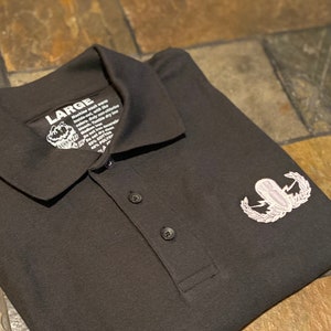 EOD Embroidered Badge Polo Shirt | EOD Crab Polo | Bomb Tech Shirt | Customization Available!